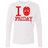 T-Shirts White / Small I Love Friday Men's Premium Long Sleeve