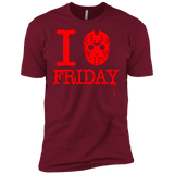 T-Shirts Cardinal / X-Small I Love Friday Men's Premium T-Shirt