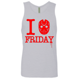 T-Shirts Heather Grey / Small I Love Friday Men's Premium Tank Top