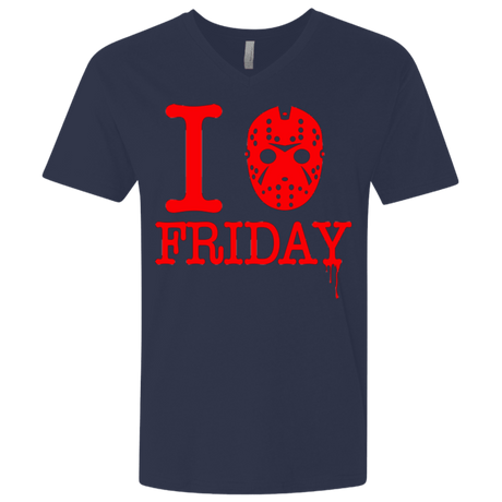 T-Shirts Midnight Navy / X-Small I Love Friday Men's Premium V-Neck