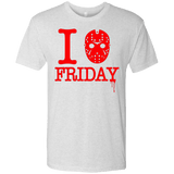 T-Shirts Heather White / Small I Love Friday Men's Triblend T-Shirt