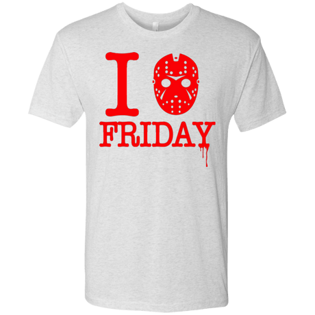 T-Shirts Heather White / Small I Love Friday Men's Triblend T-Shirt