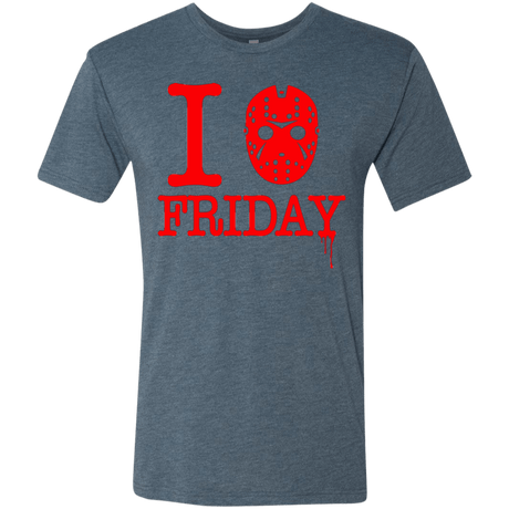 T-Shirts Indigo / Small I Love Friday Men's Triblend T-Shirt