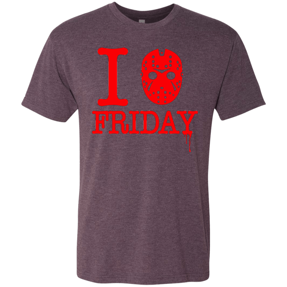 T-Shirts Vintage Purple / Small I Love Friday Men's Triblend T-Shirt