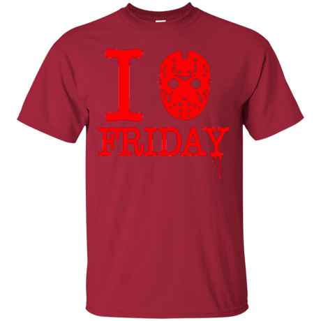 T-Shirts Cardinal / Small I Love Friday T-Shirt