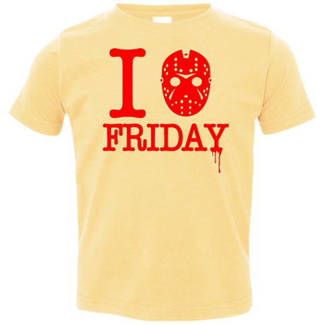 T-Shirts Butter / 2T I Love Friday Toddler Premium T-Shirt