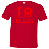 T-Shirts Red / 2T I Love Friday Toddler Premium T-Shirt