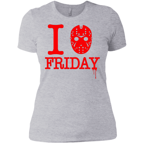 T-Shirts Heather Grey / X-Small I Love Friday Women's Premium T-Shirt