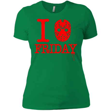 T-Shirts Kelly Green / X-Small I Love Friday Women's Premium T-Shirt