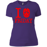 T-Shirts Purple / X-Small I Love Friday Women's Premium T-Shirt