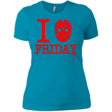 T-Shirts Turquoise / X-Small I Love Friday Women's Premium T-Shirt