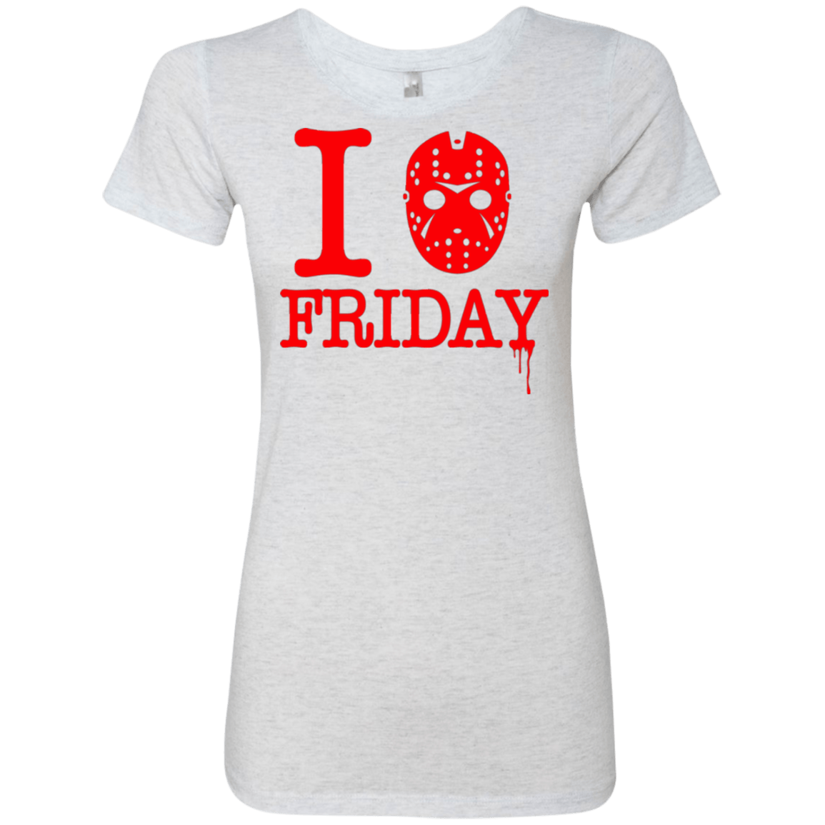 T-Shirts Heather White / Small I Love Friday Women's Triblend T-Shirt