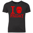 T-Shirts Vintage Black / YXS I Love Friday Youth Triblend T-Shirt