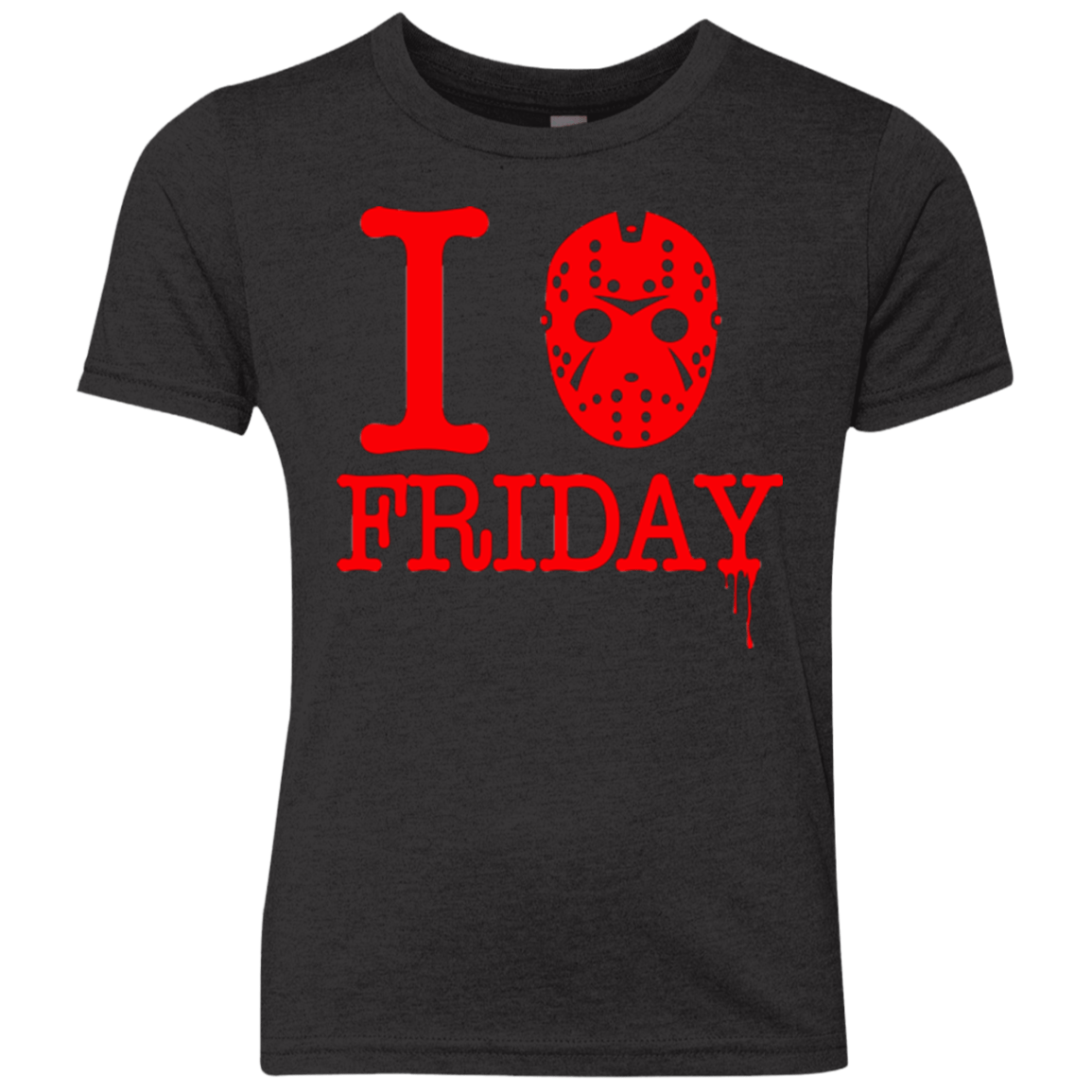 T-Shirts Vintage Black / YXS I Love Friday Youth Triblend T-Shirt