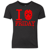 T-Shirts Vintage Black / YXS I Love Friday Youth Triblend T-Shirt