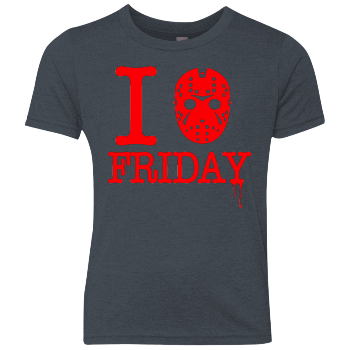 T-Shirts Vintage Navy / YXS I Love Friday Youth Triblend T-Shirt