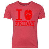 T-Shirts Vintage Red / YXS I Love Friday Youth Triblend T-Shirt