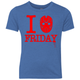 T-Shirts Vintage Royal / YXS I Love Friday Youth Triblend T-Shirt
