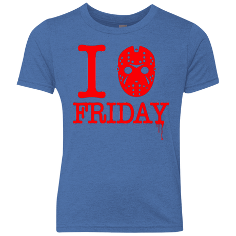 T-Shirts Vintage Royal / YXS I Love Friday Youth Triblend T-Shirt