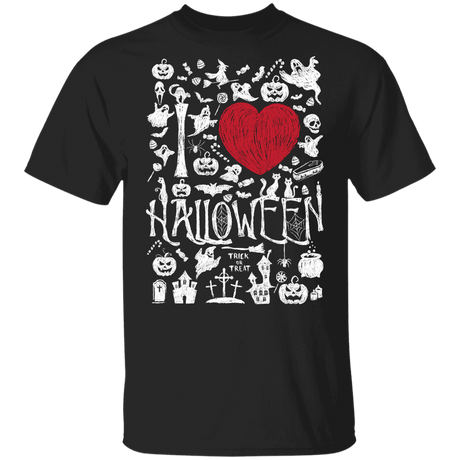T-Shirts Black / YXS I Love Halloween Youth T-Shirt