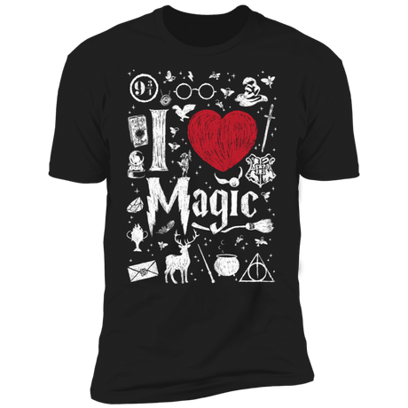 T-Shirts Black / S I Love Magic Men's Premium T-Shirt