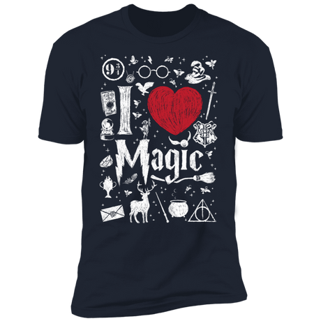T-Shirts Midnight Navy / S I Love Magic Men's Premium T-Shirt