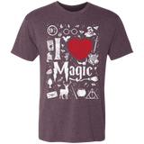 T-Shirts Vintage Purple / S I Love Magic Men's Triblend T-Shirt