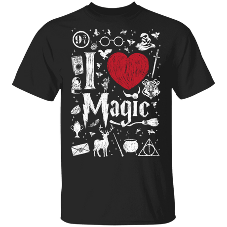 T-Shirts Black / S I Love Magic T-Shirt