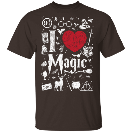 T-Shirts Dark Chocolate / S I Love Magic T-Shirt