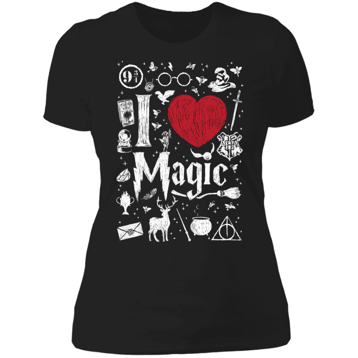 T-Shirts Black / S I Love Magic Women's Premium T-Shirt