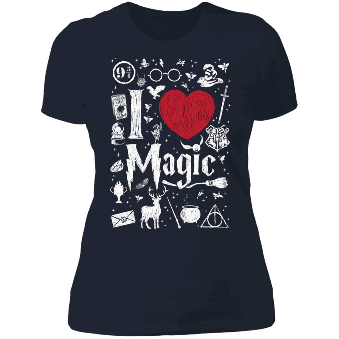 T-Shirts Midnight Navy / S I Love Magic Women's Premium T-Shirt