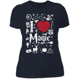 T-Shirts Midnight Navy / S I Love Magic Women's Premium T-Shirt