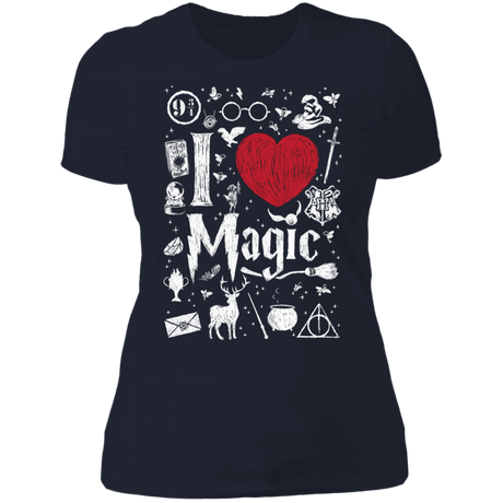 T-Shirts Midnight Navy / S I Love Magic Women's Premium T-Shirt
