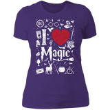 T-Shirts Purple Rush/ / S I Love Magic Women's Premium T-Shirt