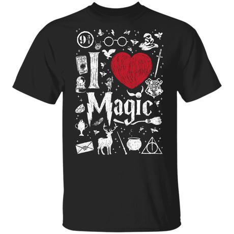 T-Shirts Black / YXS I Love Magic Youth T-Shirt