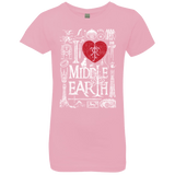 T-Shirts Light Pink / YXS I Love Middle Earth Girls Premium T-Shirt