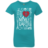 T-Shirts Tahiti Blue / YXS I Love Middle Earth Girls Premium T-Shirt