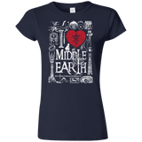 T-Shirts Navy / S I Love Middle Earth Junior Slimmer-Fit T-Shirt