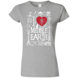 T-Shirts Sport Grey / S I Love Middle Earth Junior Slimmer-Fit T-Shirt