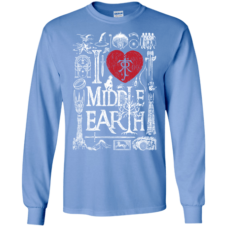 T-Shirts Carolina Blue / S I Love Middle Earth Men's Long Sleeve T-Shirt