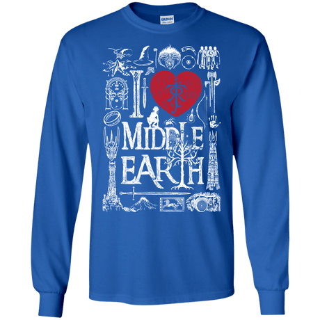 T-Shirts Royal / S I Love Middle Earth Men's Long Sleeve T-Shirt
