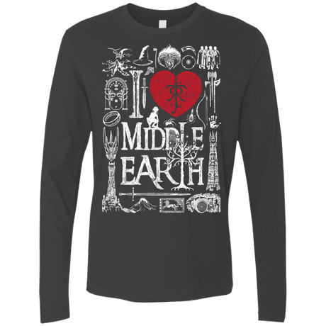 T-Shirts Heavy Metal / S I Love Middle Earth Men's Premium Long Sleeve