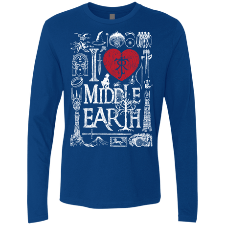 T-Shirts Royal / S I Love Middle Earth Men's Premium Long Sleeve