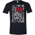 T-Shirts Black / X-Small I Love Middle Earth Men's Semi-Fitted Softstyle