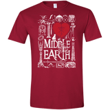 T-Shirts Cardinal Red / S I Love Middle Earth Men's Semi-Fitted Softstyle