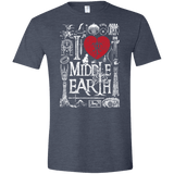 T-Shirts Heather Navy / S I Love Middle Earth Men's Semi-Fitted Softstyle