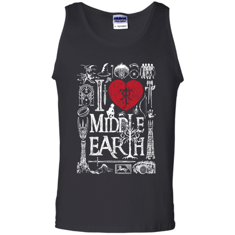 T-Shirts Black / S I Love Middle Earth Men's Tank Top