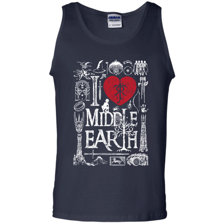 T-Shirts Navy / S I Love Middle Earth Men's Tank Top