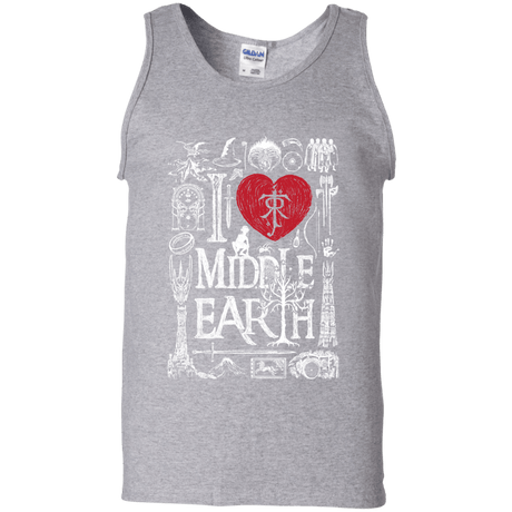 T-Shirts Sport Grey / S I Love Middle Earth Men's Tank Top
