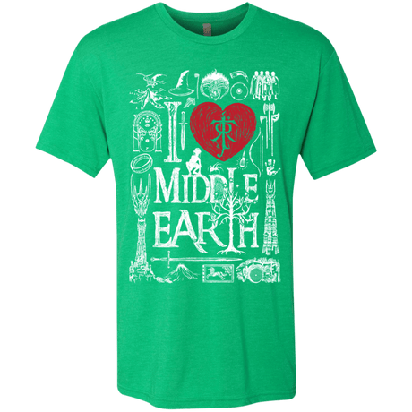 T-Shirts Envy / S I Love Middle Earth Men's Triblend T-Shirt